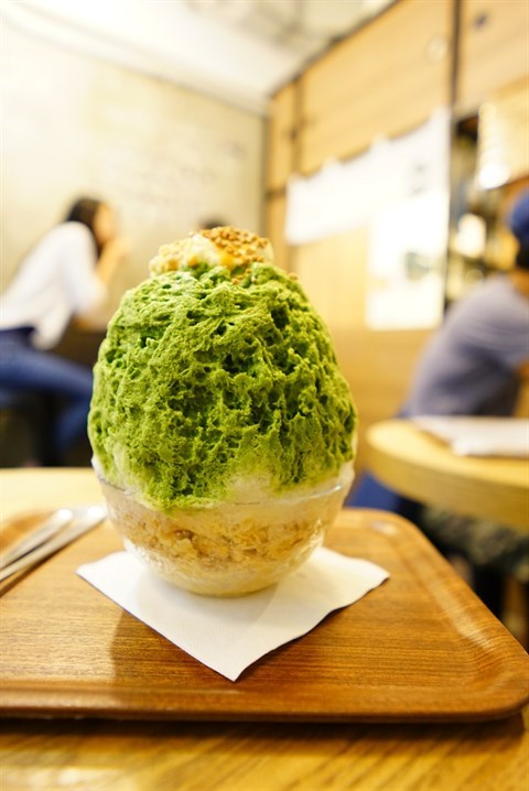 抹茶忌廉焦糖味刨冰．Matcha Cream Special - 銅鑼灣的SHARI SHARI Kakigori House 氷屋