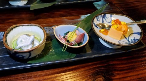 前菜三小碟 - 西環的神川日本料理