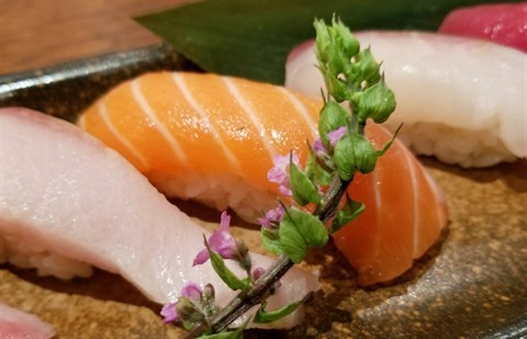 三文魚壽司 - 淺水灣的笑酤和味炭燒