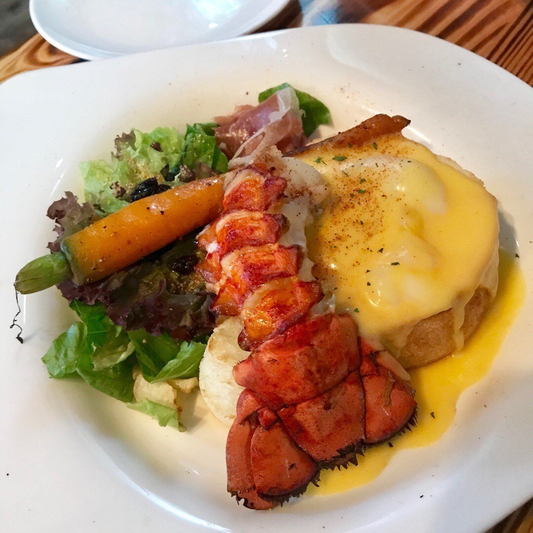 lobster egg benedict $ 198