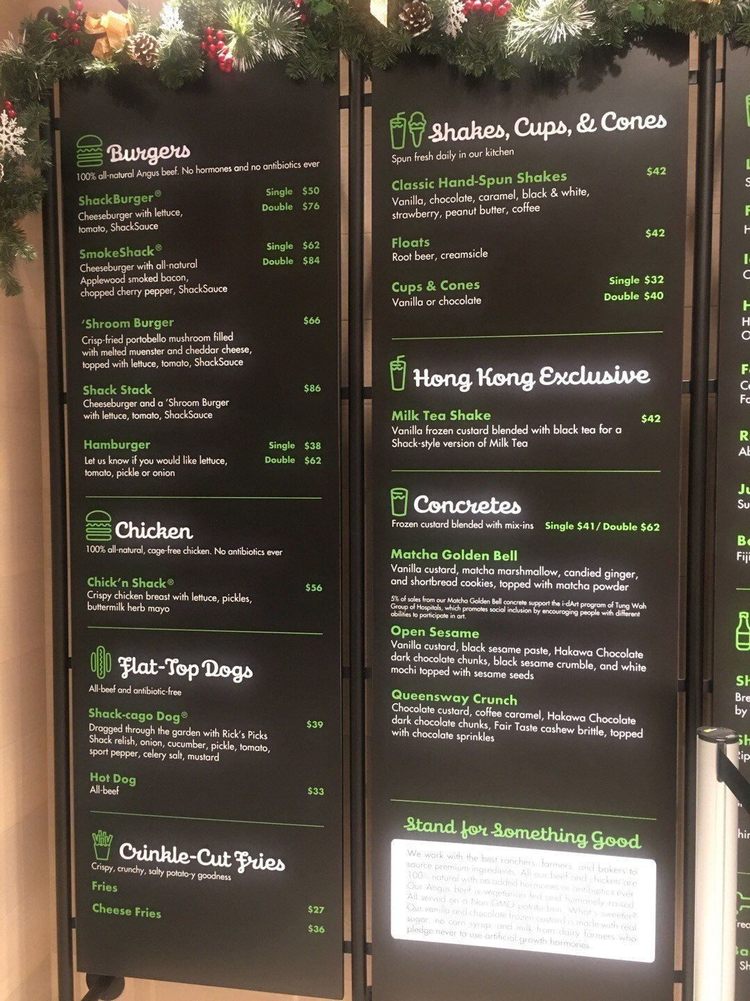 shake shack"s menu - american hamburger in admiralty pacific