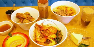 沙田新開南洋麵館 嘆馬來辣蝦麵+榴蓮甜品(有片)