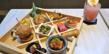 铜锣湾新开日本松本酒主题店  悠闲仙气下午茶+和牛佐酒小食拼盘