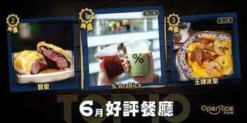 6月份好評餐廳十強