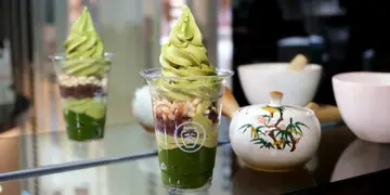 即擦抹茶焙茶饮品、香浓抹茶软雪糕  尖东新开日式抹茶专门店（有片）