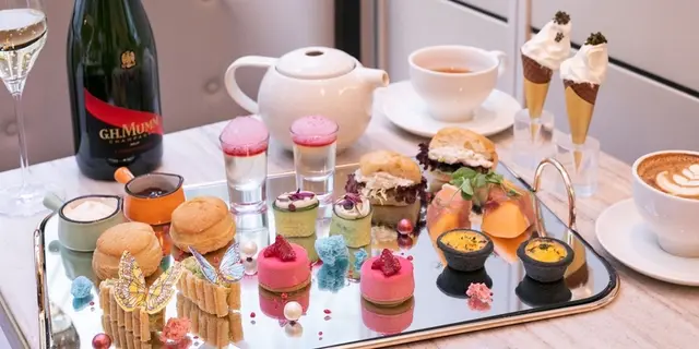 【预付订座85折】中环画廊风酒店餐厅  抵食鱼子酱+香槟主题晚餐、下午茶