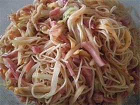 酸薑蠔油撈麵
