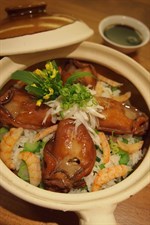Pot Rice with Seafood and Mixed Vegetables