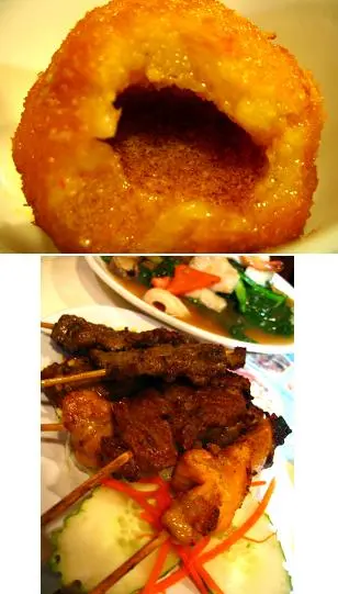 大頭蝦膏、串燒