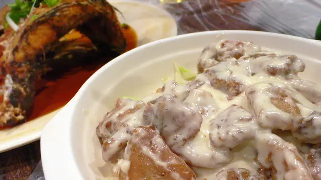 沙拉骨及油浸筍殼魚