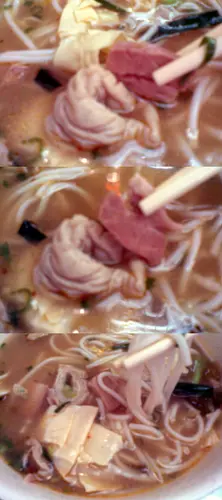 鮮腐皮,腩肉同豬腸都冇味,米線好稔!