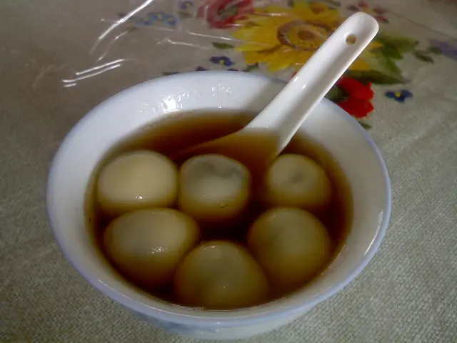 其中一半的湯丸