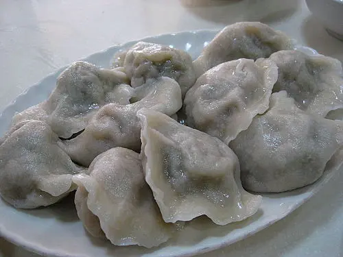 翠玉豆鲜肉饺