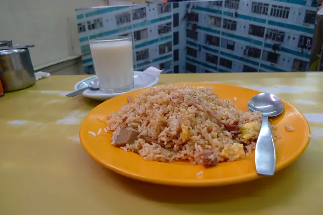 回鍋肉炒飯 + 杏霜 $26