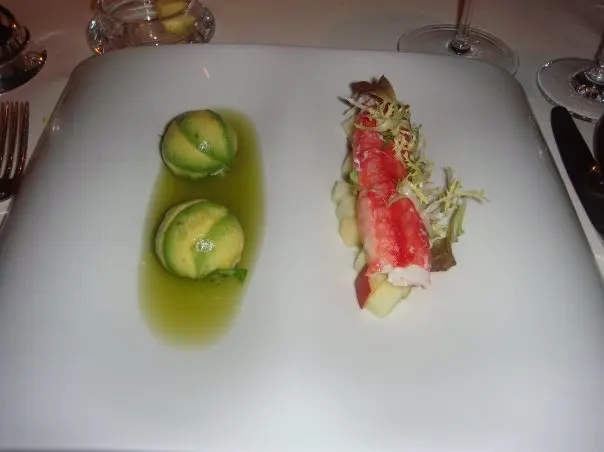 Alaska Crab Leg with Avacodo Salad