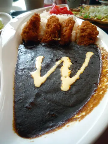 黑咖哩炸豬扒飯