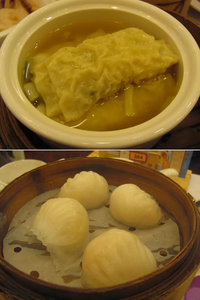 上湯鮮竹卷的湯又是太淡；蝦餃皇果然不是虛有其名