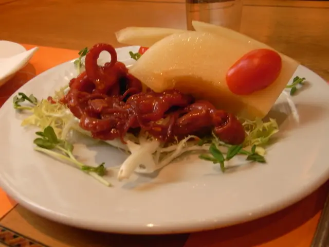 蜜瓜八爪魚沙律