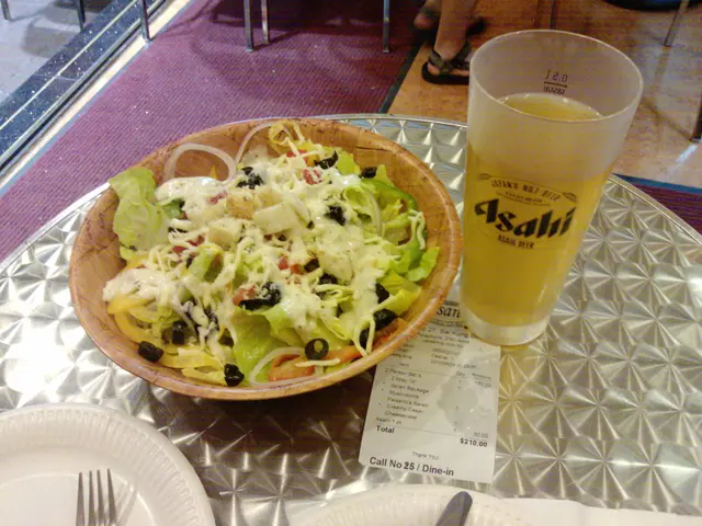 salad & beer