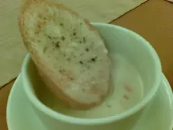 蒜蓉包, 忌廉汤