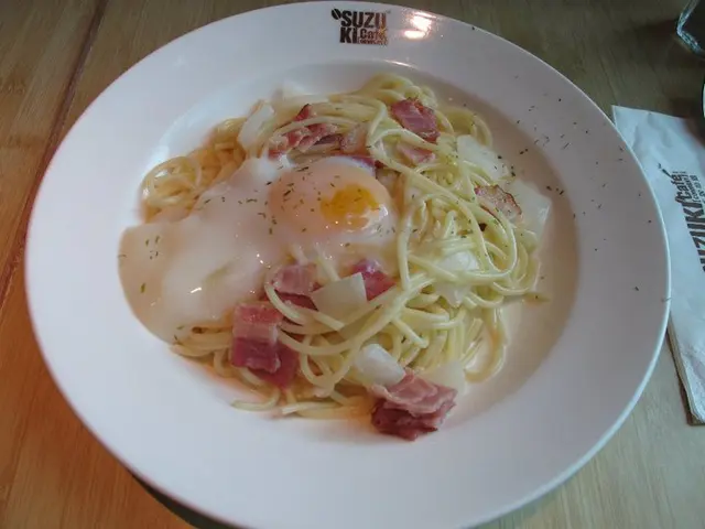 煙肉溫泉蛋意粉