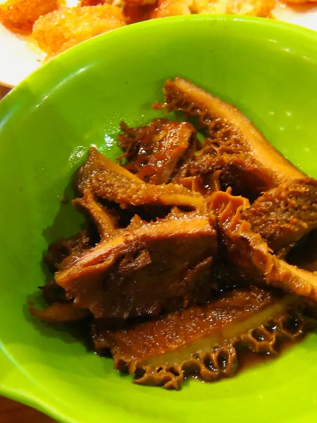 一味鹹又太韌的五香金錢肚