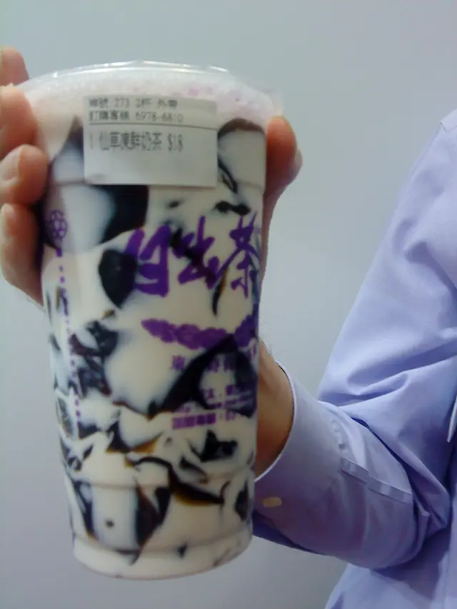 一定要再試~仙草凍鮮奶