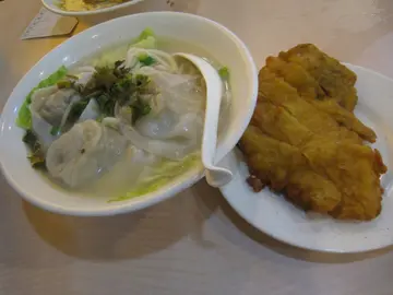 菜肉雲吞豬扒麵