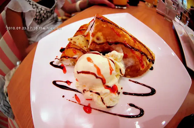 mango pan cake 配雪糕