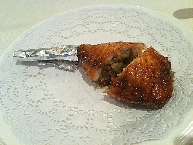 chicken wing stuffed with sticky rice chicken wing stuffed