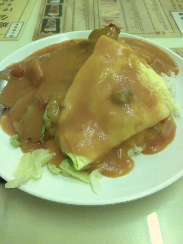 茄汁豬扒炒蛋飯