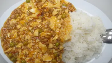 麻婆豆腐飯。