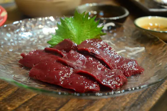 Japanese Beef Liver Sashimi