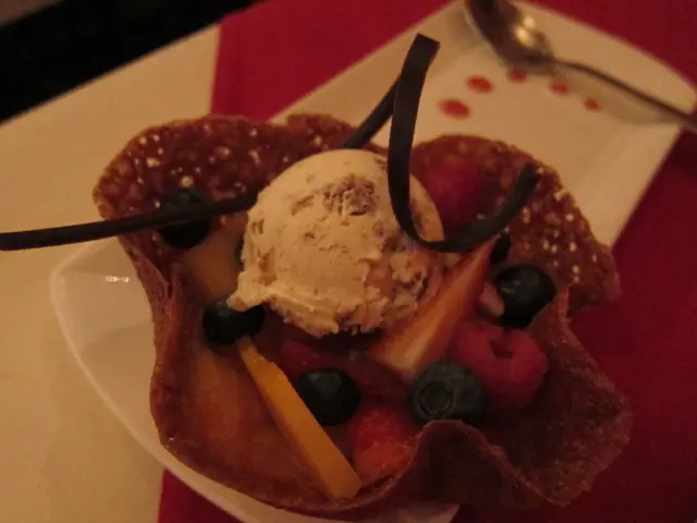 Tiramisu Ice cream with Fruit