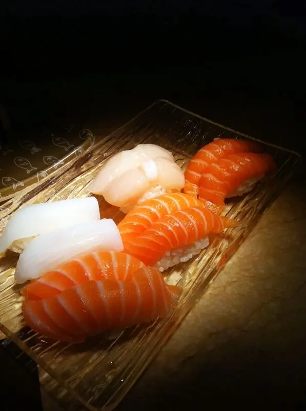 三文魚, 墨魚, 帆立貝壽司