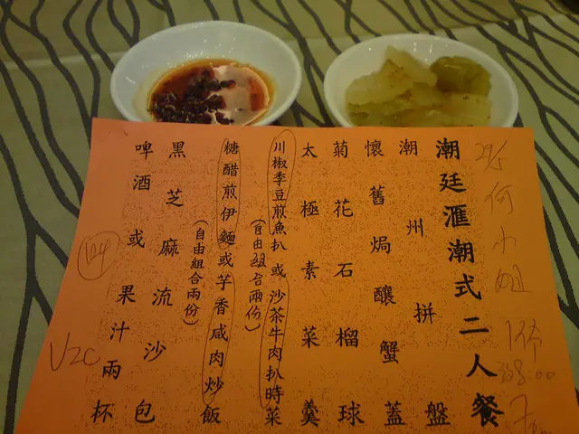 Menu 及小食