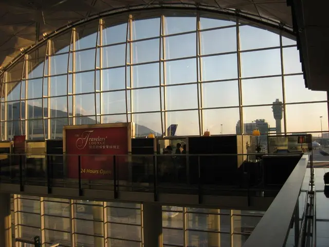 The Lounge overlooks the aircraft parking apron