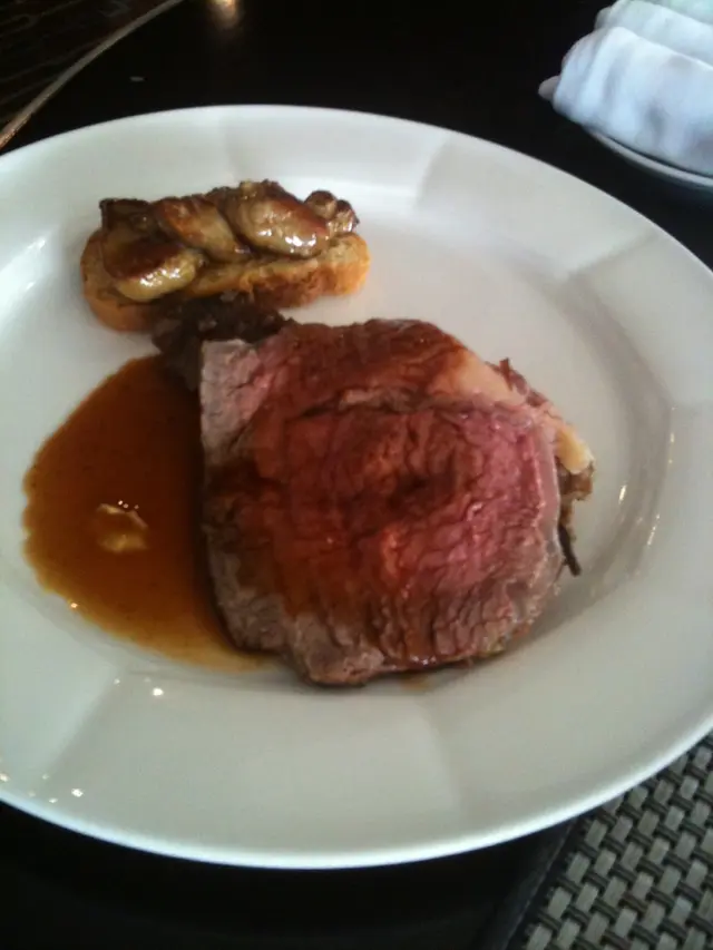 roast beef and foi gras