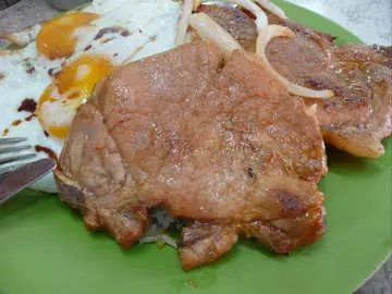 這日豬扒乾了少許