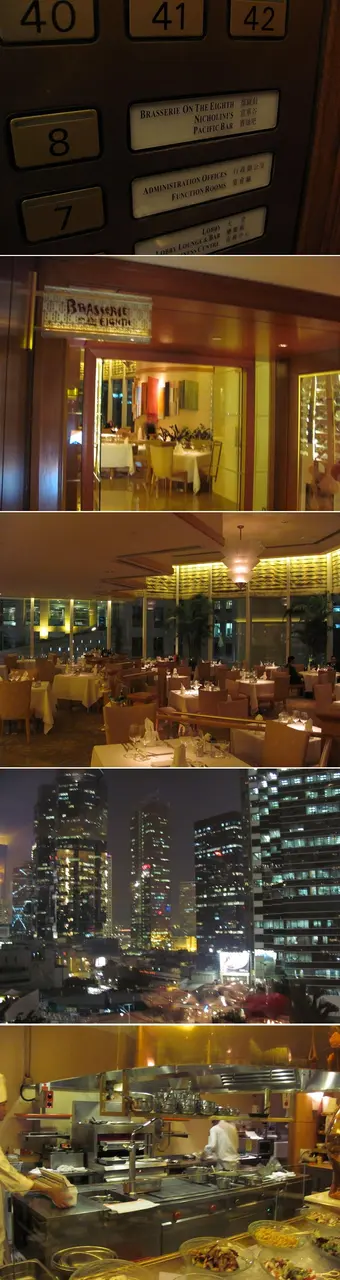 餐廳的環境也不錯,飽覽中環夜景