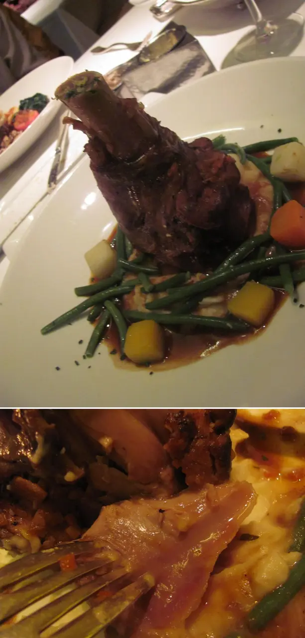 香草汁慢煮小牛腿肉質確是很嫩,但全沒肉味