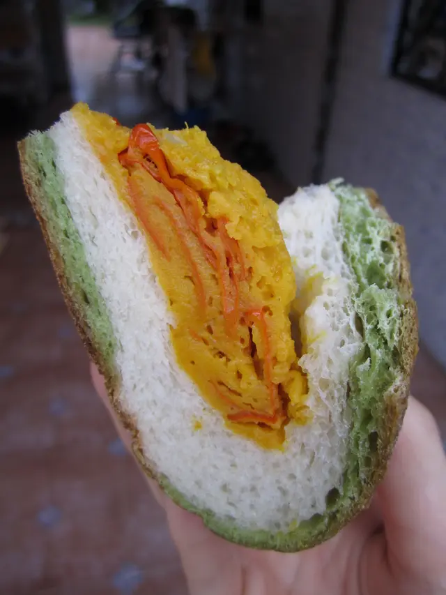 南瓜餡清甜，味道真實