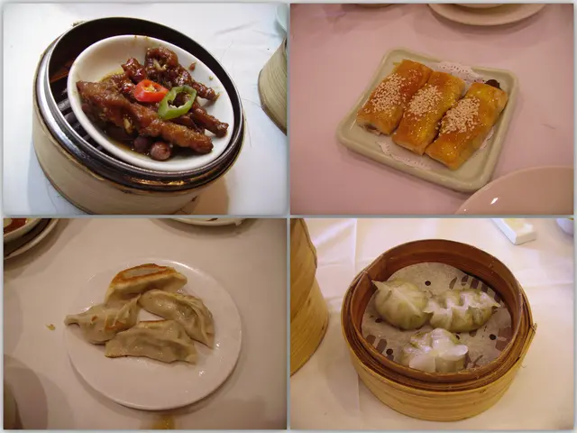 食物:豉汁蒸鳳爪,香麻叉燒酥,日式煎餃子,潮州蒸粉果