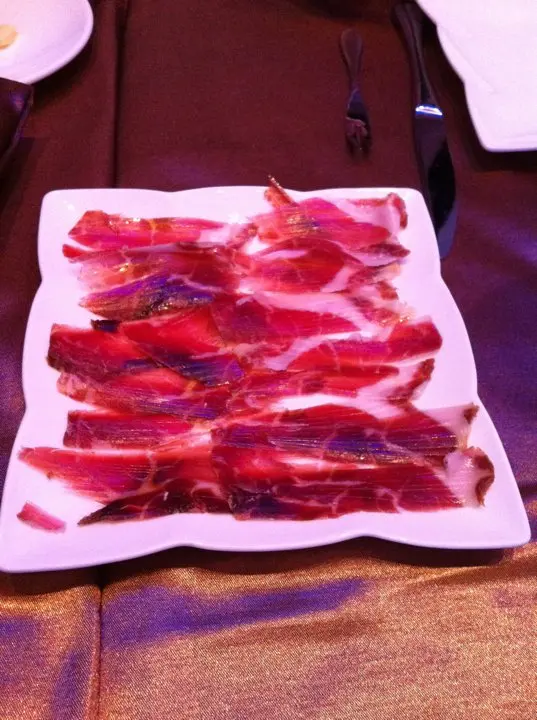 西班牙黑毛豬火腿(36個月)...上碟喇!