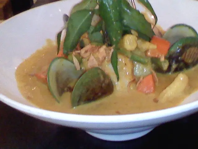 海鮮黃咖,喱配飯