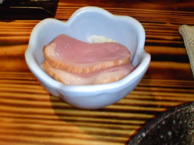 前菜--煙燻豚肉片