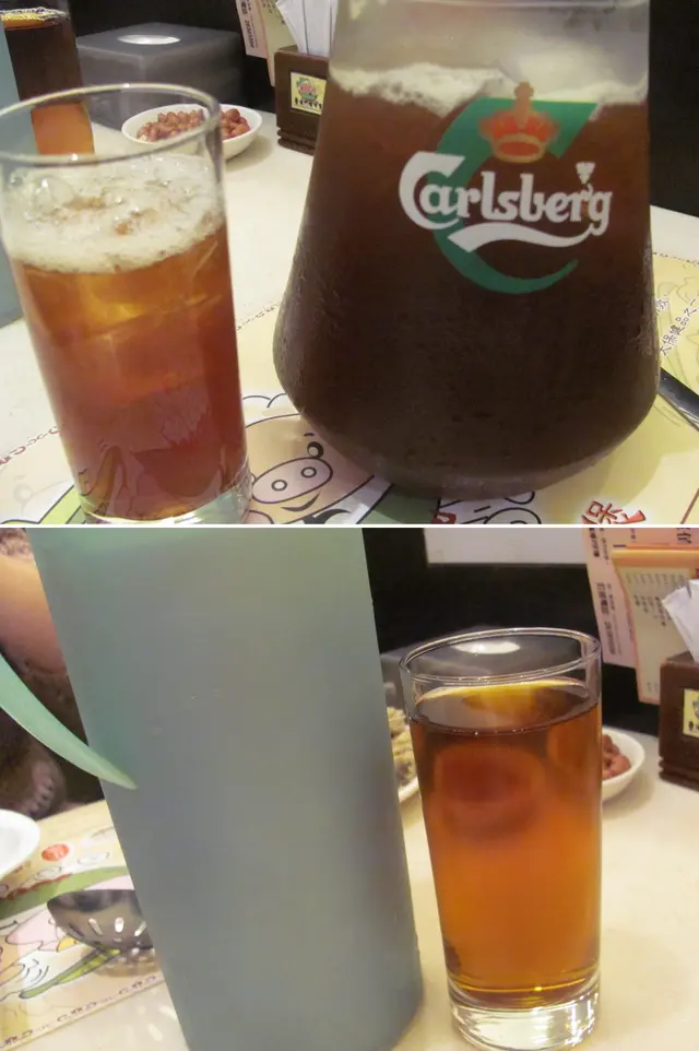 酸梅湯及五花茶是免費任飲