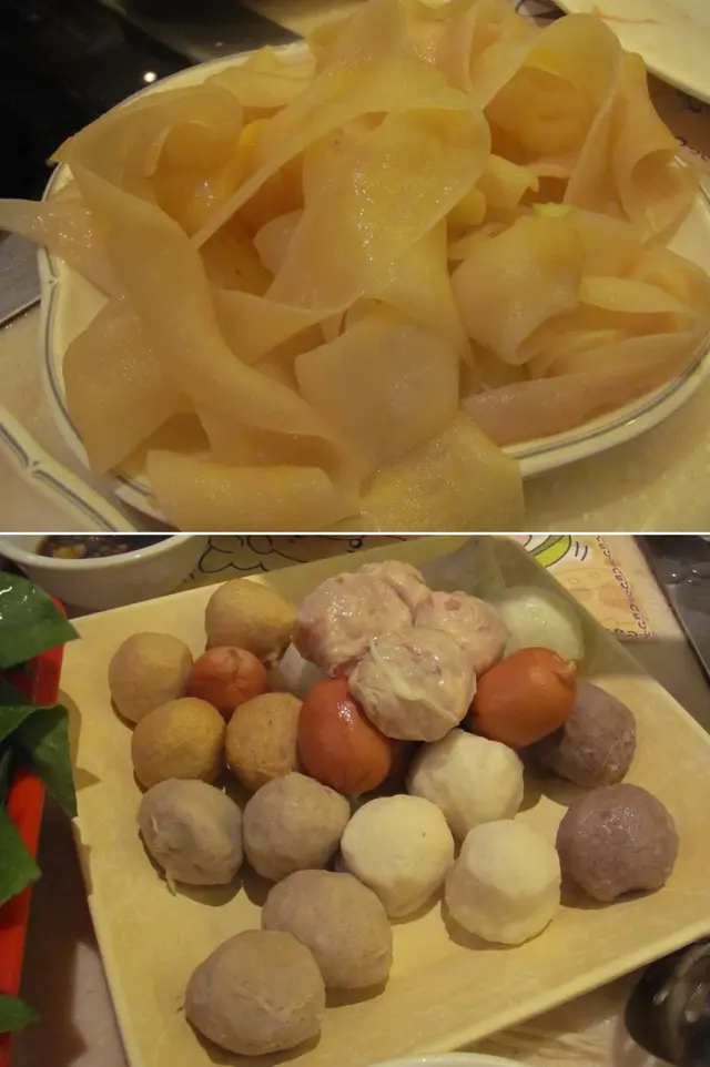 沒有脂肪的鵝腸；丸類大合奏