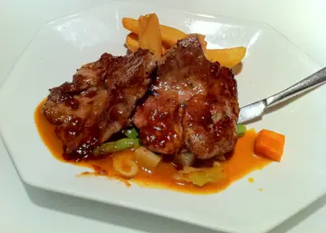 美式BBQ黑豚扒