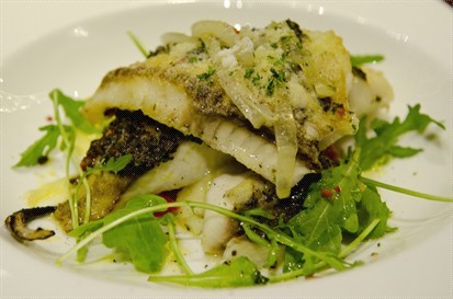 Pan Fry Cod Fillet with French Butter Sauce
